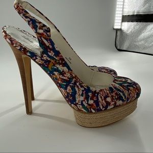 4/$50 NWOB Lulu Townsend size 9.5 closed toe heels sling